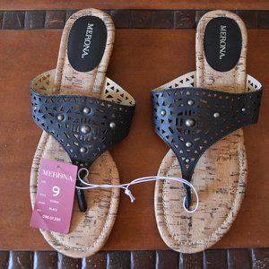 WOMENS MERONA ELISHA BLACK SANDALS